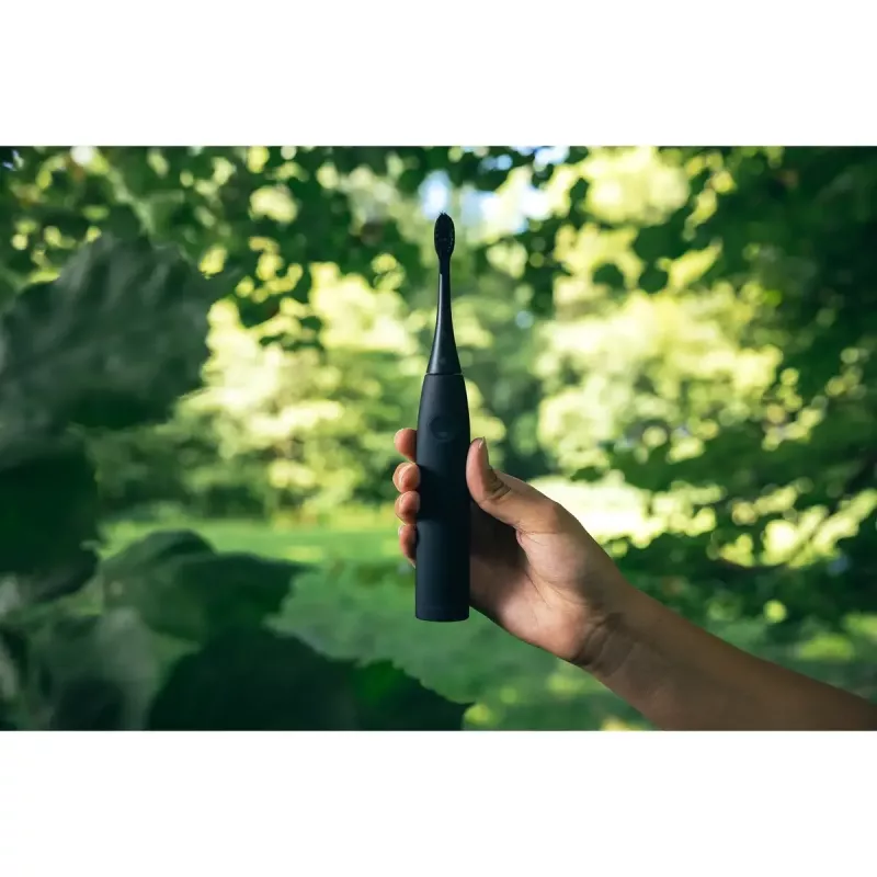 Elektrische Zahnbürste Happybrush ECO VIBE 3 Starter Kit All Schwarz + 4 Ersatzbürsten