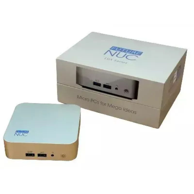 Mini PC FutureNUC Lux NUC 13i5HL – Intel Core i5-13420H, 16 GB DDR4, 512 GB SSD, Intel Iris Xe, Windows 11 Pro, Gold