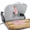 Elektrische Allesschneider HEINRICH'S HMA 8704 — kompaktes Metallgehäuse, 200 W, 1–15 mm Schnittstärke, Ø Edelstahlmesser