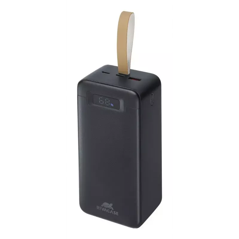 Powerbank Rivacase VA1084 Lithium-Polymer 40000 mAh, Quick Charge 3.0, 2× USB-C + 1× USB-A, Schwarz