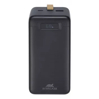 Powerbank Rivacase VA1084 Lithium-Polymer 40000 mAh, Quick Charge 3.0, 2× USB-C + 1× USB-A, Schwarz