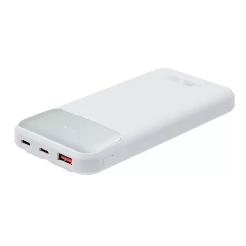 Tragbare Powerbank Rivacase VA2211WH — 10000 mAh, PD 3.0, QC 3.0, 1x USB-A + 2x USB-C, 22,5 W Ausgang