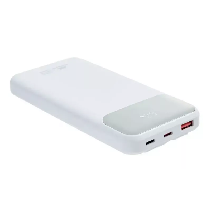 Tragbare Powerbank Rivacase VA2211WH — 10000 mAh, PD 3.0, QC 3.0, 1x USB-A + 2x USB-C, 22,5 W Ausgang