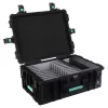 DEQSTER 10-744120 mobiles Ladegerät Tablet Schwarz AC Schnellladung Innenbereich, Außenbereich