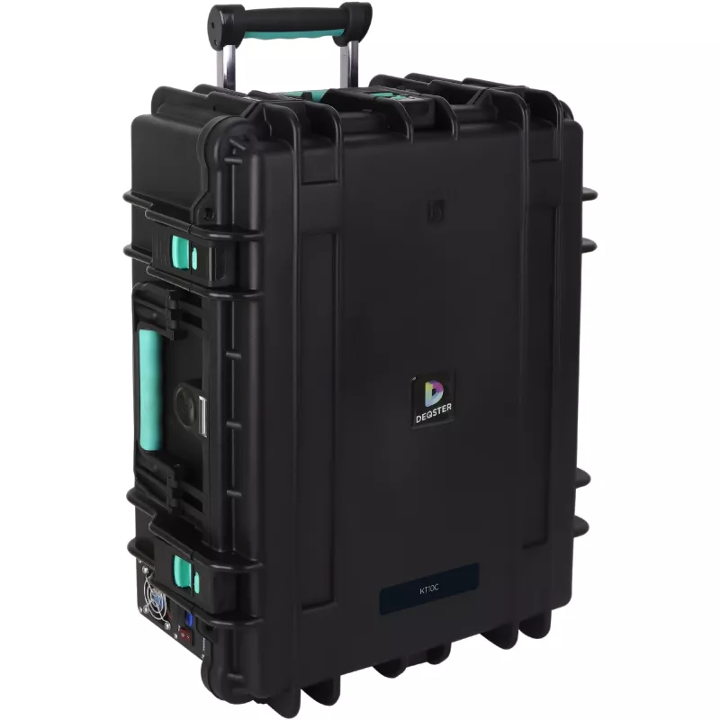 DEQSTER 10-744120 mobiles Ladegerät Tablet Schwarz AC Schnellladung Innenbereich, Außenbereich