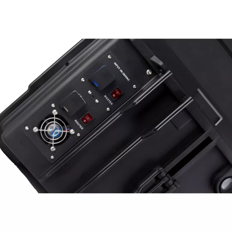 DEQSTER 10-744118 mobiles Ladegerät Tablet Schwarz, Türkis AC Indoor, Outdoor