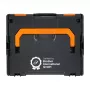 Brother ZPTOUCHLBOXXKOMPL Gerätekoffer Hartschalenkoffer Schwarz, Orange