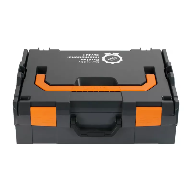 Brother ZPTOUCHLBOXXKOMPL Gerätekoffer Hartschalenkoffer Schwarz, Orange