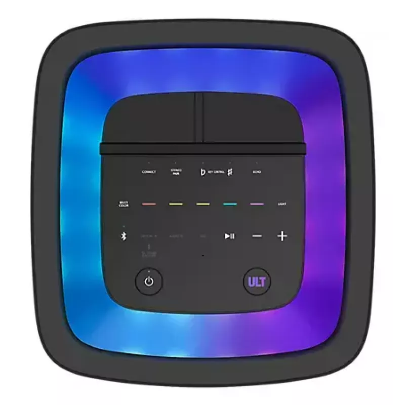 Sony Party-Lautsprecher SRS-ULT900AC ULT TOWER 9AC — 7 Lautsprecher, Bluetooth, tragbar, 28,5 kg, Schwarz