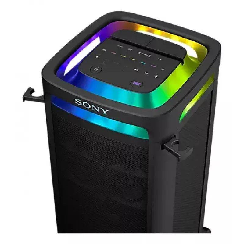 Sony Party-Lautsprecher SRS-ULT900AC ULT TOWER 9AC — 7 Lautsprecher, Bluetooth, tragbar, 28,5 kg, Schwarz