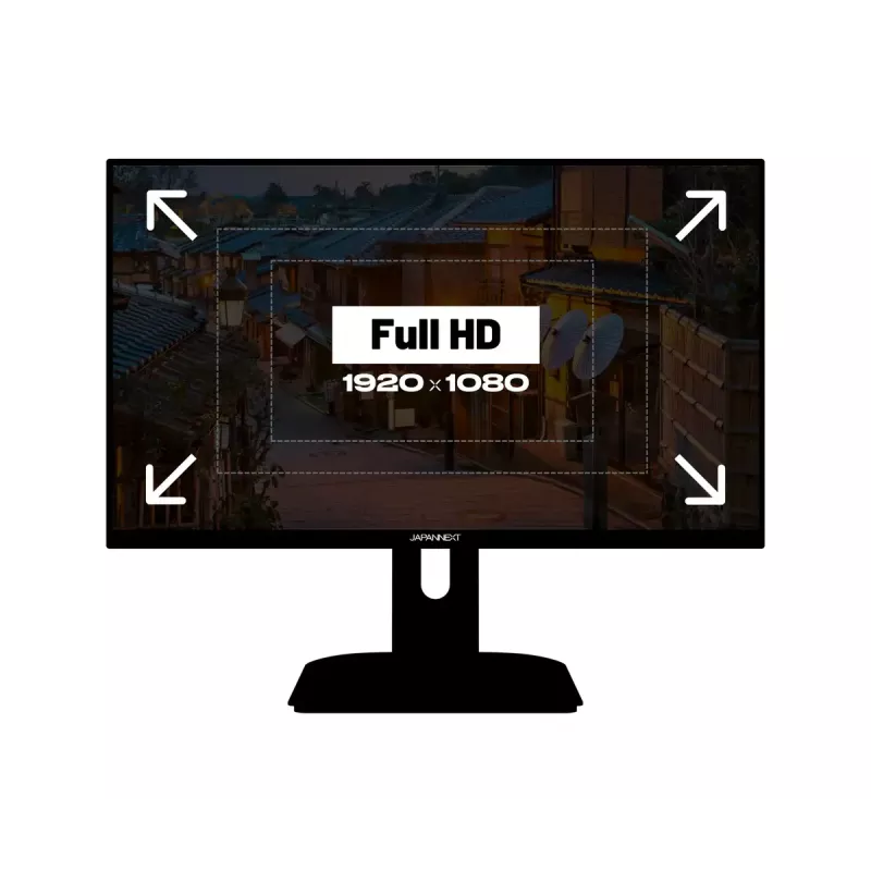 JAPANNEXT JN-I238FHD200F Computermonitor 60,5 cm (23,8 Zoll) 1920 x 1080 Pixel Full HD LCD Schwarz