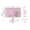 JAPANNEXT JN-I238FHD120F-HSP-PK Computer-Monitor 60,5 cm (23,8 Zoll) 1920 x 1080 Pixel Full HD LCD Pink