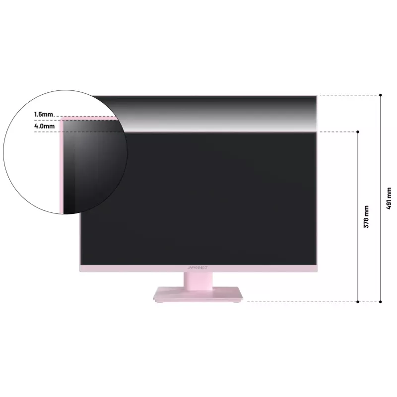 JAPANNEXT JN-I238FHD120F-HSP-PK Computer-Monitor 60,5 cm (23,8 Zoll) 1920 x 1080 Pixel Full HD LCD Pink