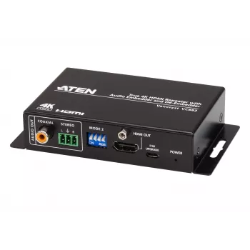 ATEN True 4K HDMI Repeater mit Audio-Embedder und De-Embedder