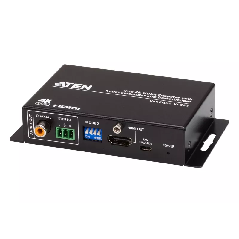 ATEN True 4K HDMI Repeater mit Audio-Embedder und De-Embedder