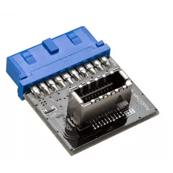 Kabeladapter Akasa AK-CBUB51-BK USB 3.0 19-Pin auf USB 3.1 A Blau