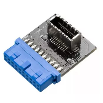 Kabeladapter Akasa AK-CBUB51-BK USB 3.0 19-Pin auf USB 3.1 A Blau