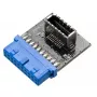 Kabeladapter Akasa AK-CBUB51-BK USB 3.0 19-Pin auf USB 3.1 A Blau