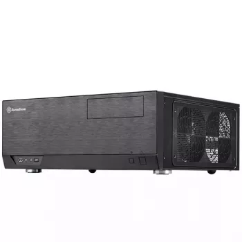 PC-Gehäuse Silverstone GD09B-C HTPC Schwarz