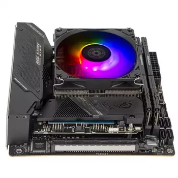 Lüfter Silverstone Hydrogon H90 ARGB 9,2 cm Schwarz 500-2600 RPM