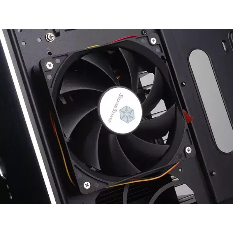 PC-Gehäuse Silverstone TJ04-E Midi Tower Schwarz