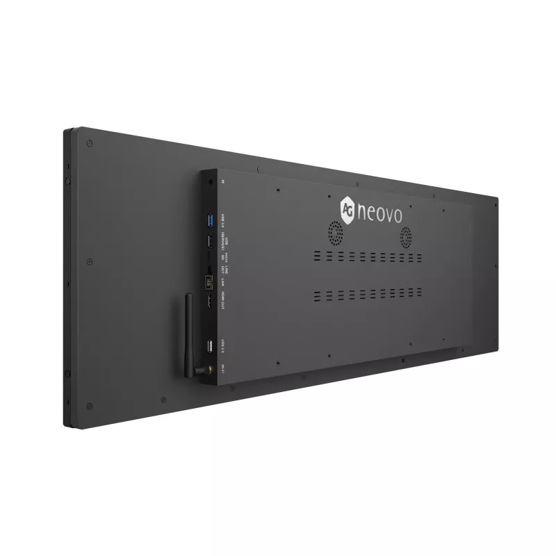 AG Neovo PB3701A Signage-Display Panorama-Design 94 cm (37 Zoll) LED Wi-Fi 700 cd/m² Schwarz Integrierter Prozessor Android 11 24/7