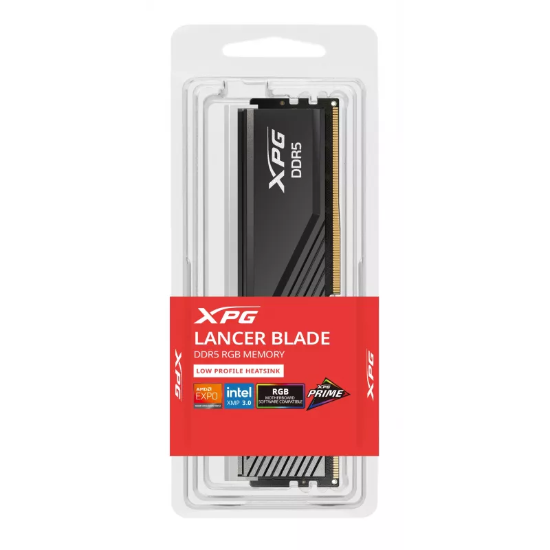 Memory DIMM 8 GB DDR5-5600 ADATA XPG Lancer Blade RGB (1x8 GB) INTEL XMP AMD EXPO, schwarz
