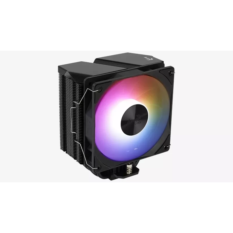 Luftkühler AEROCOOL Rime 4 120 mm Lüfter mit Hydrauliklager, 4 Heatpipes, TDP 230 W, schwarz