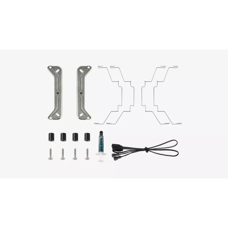 Luftkühler AEROCOOL Rime 4 120 mm Lüfter mit Hydrauliklager, 4 Heatpipes, TDP 230 W, schwarz