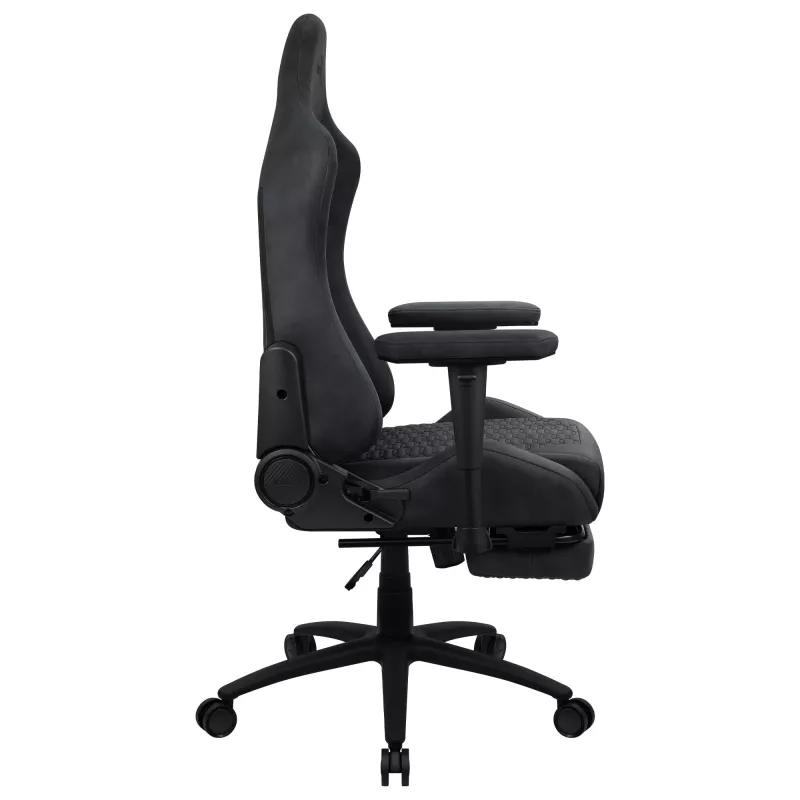 Universal Gaming-Stuhl AEROCOOL ROYALSLATEGR — gepolsterte Sitzfläche, grau, Stahlrahmen, max. Benutzergewicht 150 kg