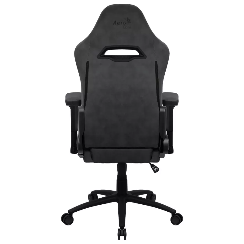 Universal Gaming-Stuhl AEROCOOL ROYALSLATEGR — gepolsterte Sitzfläche, grau, Stahlrahmen, max. Benutzergewicht 150 kg