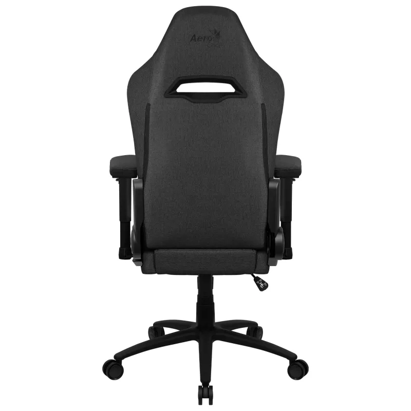 Aerocool ROYALASHBK Premium Ergonomischer Gaming-Stuhl mit Fußstütze Aeroweave-Technologie Schwarz
