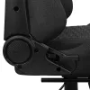Aerocool ROYALASHBK Premium Ergonomischer Gaming-Stuhl mit Fußstütze Aeroweave-Technologie Schwarz