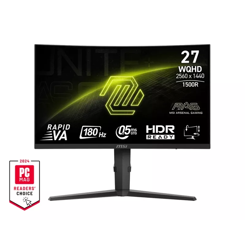 MSI MAG 275CQPFDE Computermonitor 68,6 cm (27 Zoll) 2560 x 1440 Pixel Wide Quad HD LCD Schwarz