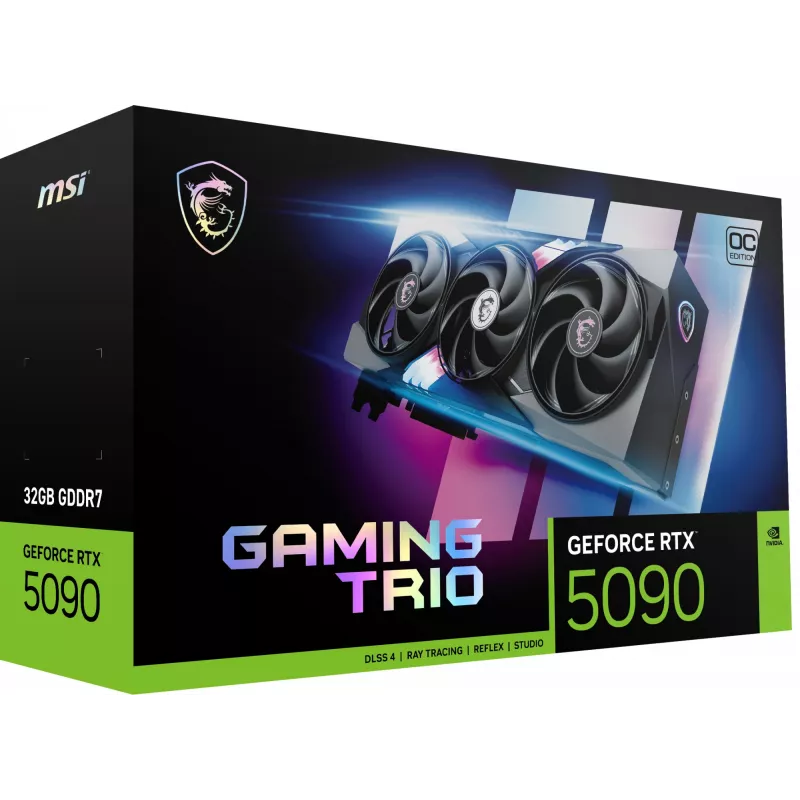 Grafikkarte MSI GeForce RTX 5090 32GB GDDR7, 512-Bit, PCIe 5.0, 3x DP 2.1a + HDMI 2.1b, 575W, 359×149×70 mm