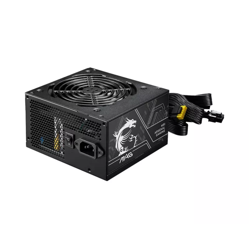 Netzteil MSI MAG A750BN PCIE5 II 750 W, 24‑pin ATX, Non‑Modular, 80 PLUS Bronze, 120 mm Lüfter, Schwarz