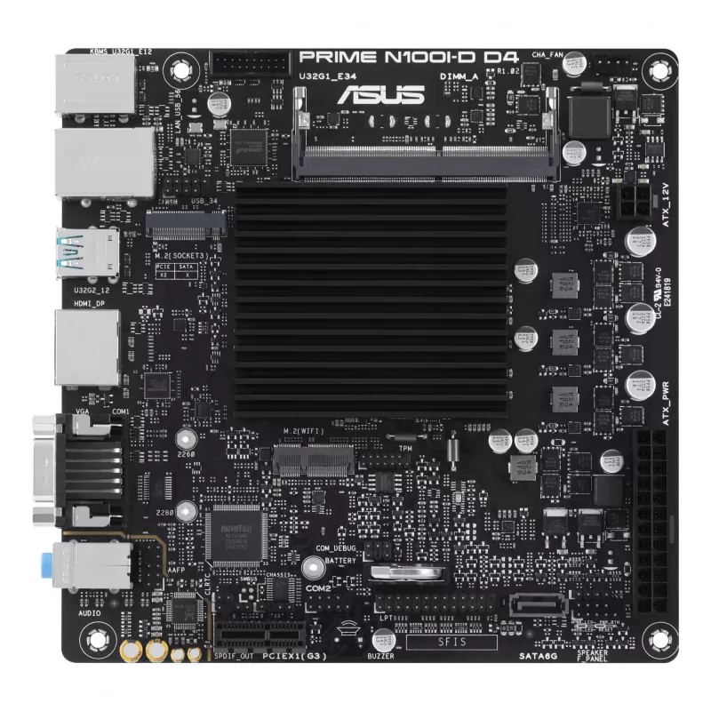 Motherboard ASUS PRIME N100I-D D4, Intel Chipsatz, NA Sockel, mini ITX