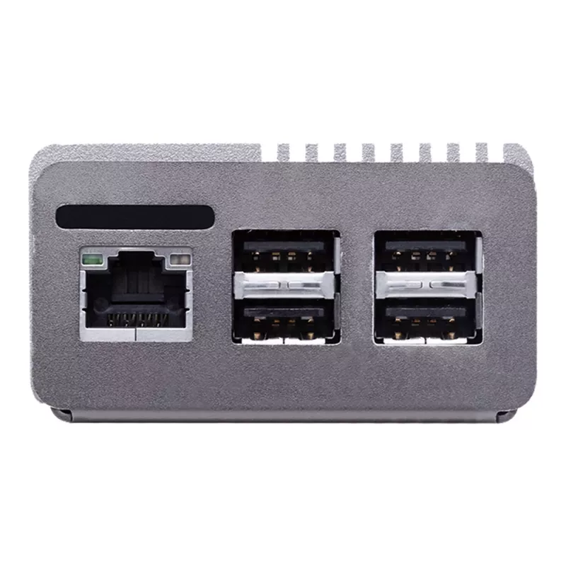 Computergehäuse ASUS Tinker Fanless – Aluminium, Silber, passiv gekühltes Gehäuse