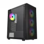 FSP M220-BA Gehäuse Midi-Tower mATX, ATX Schwarz ARGB