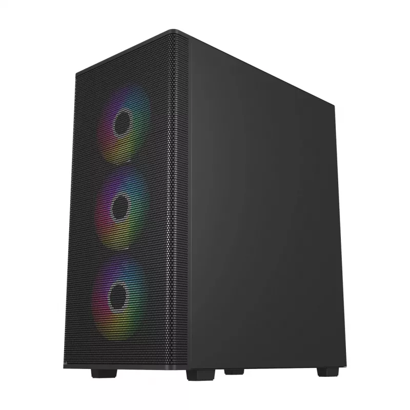 FSP M220-BA Gehäuse Midi-Tower mATX, ATX Schwarz ARGB