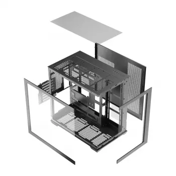 Computergehäuse Darkflash C280 (schwarz) – Mid-Tower ATX-kompatibel, Front-Mesh-Panel
