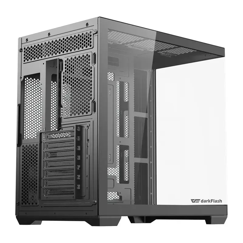 Computergehäuse Darkflash C280 (schwarz) – Mid-Tower ATX-kompatibel, Front-Mesh-Panel