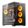 Computergehäuse Darkflash C280 (schwarz) mit 7 vorinstallierten Lüftern