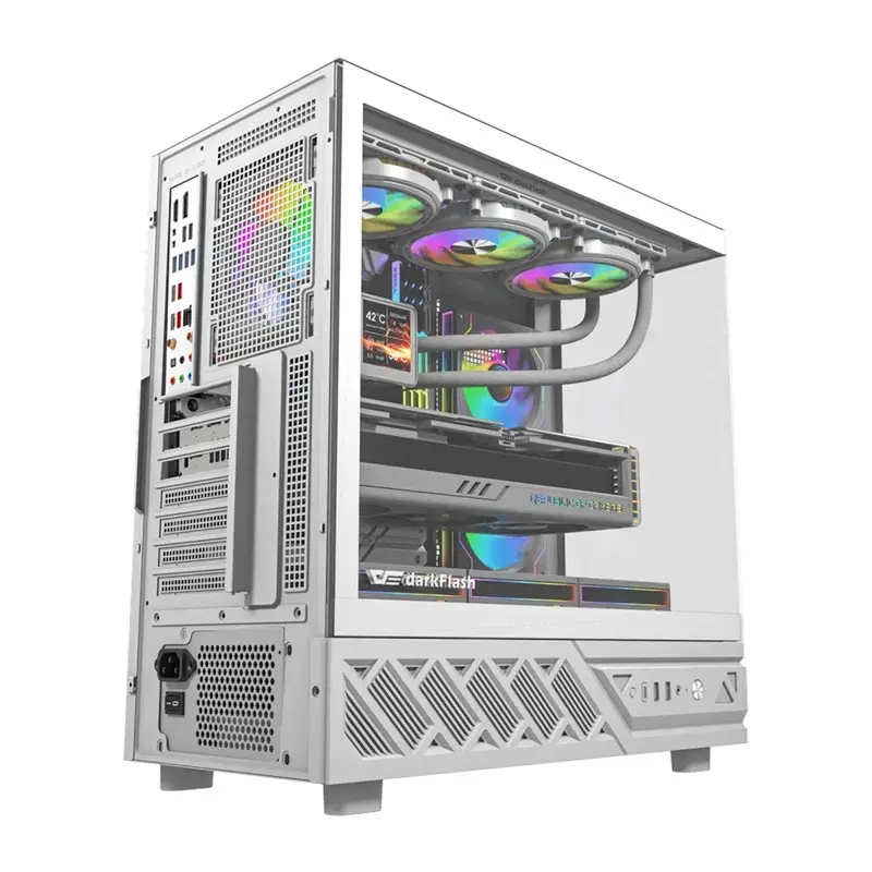 Computergehäuse DarkFlash DS950 (weiß) — Mid-Tower ATX-kompatibles Gehäuse