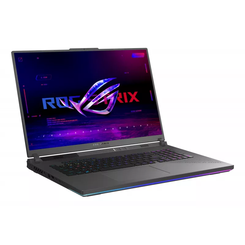 ASUS ROG Strix G18 G814PP-S8014W AMD Ryzen™ 9 8940HX Laptop 45,7 cm (18 Zoll) WUXGA 32 GB DDR5-SDRAM 1 TB SSD NVIDIA GeForce RTX 5070 Wi-Fi 6E (802.11ax) Windows 11 Home Deutsch Schwarz, Grau