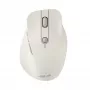 Kabellose Rechtshänder-Maus ASUS MD105 MK-WH — RF + Bluetooth, 2400 DPI, Rad, Batterie, Beige