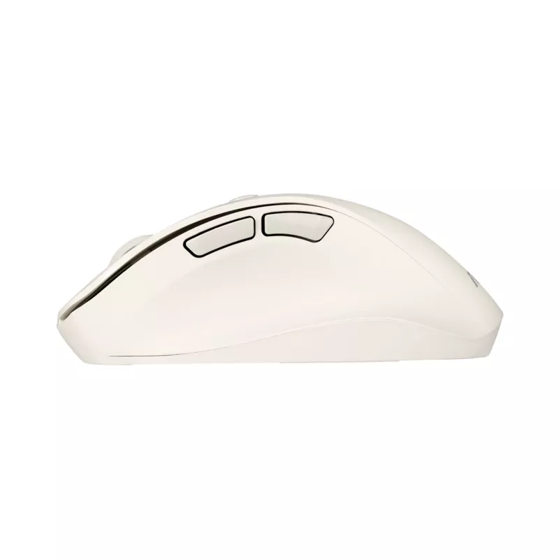 Kabellose Rechtshänder-Maus ASUS MD105 MK-WH — RF + Bluetooth, 2400 DPI, Rad, Batterie, Beige
