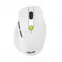 Maus ASUS MD105 /VT-GN — rechtshändig RF wireless + Bluetooth, 2400 DPI, Scrollrad, batteriebetrieben, weiß/grün