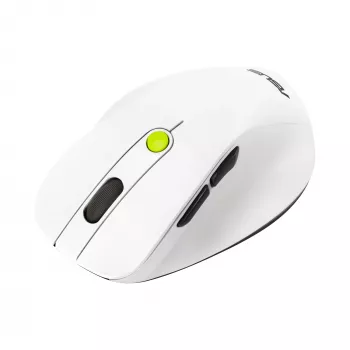 Maus ASUS MD105 /VT-GN — rechtshändig RF wireless + Bluetooth, 2400 DPI, Scrollrad, batteriebetrieben, weiß/grün