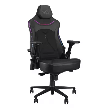 Universal-Gaming-Stuhl ASUS ROG Courser — gepolsterte Sitzfläche, max. Gewicht 136 kg, Sitzfläche 670×700 mm, Mindesthöhe 140 cm, schwarz